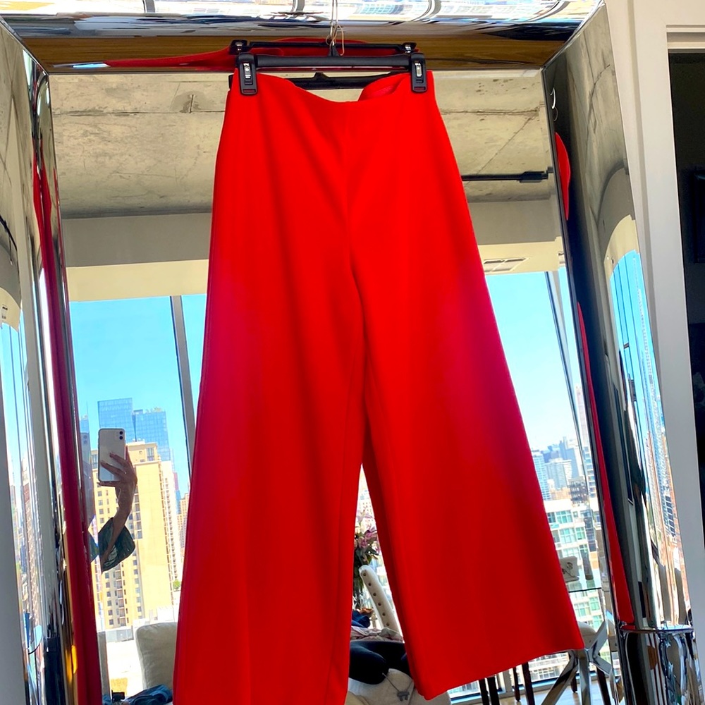 Coral culottes